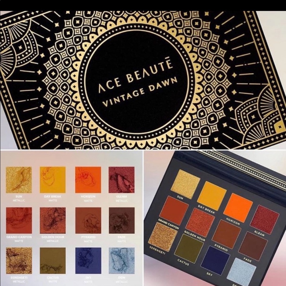 NIB Ace Beautē Vintage Dawn Eyeshadow Palette